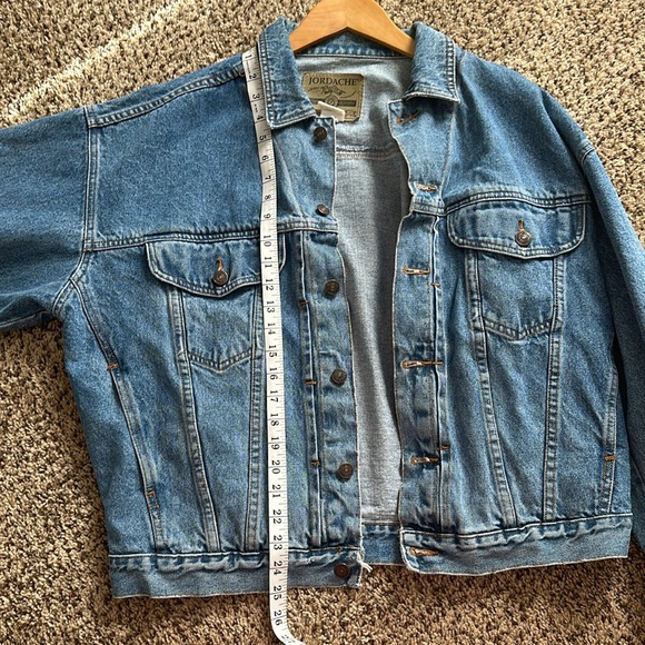Mens vintage jordache denim jacket sz small or slouchy fit women’s - Picture 6 of 9